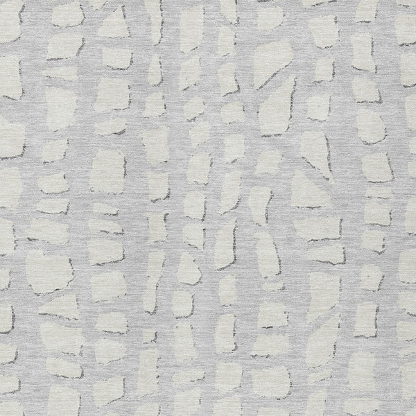 Homeroots 3' Artichoke Green And Ivory Abstract Washable Indoor Outdoor Area Rug For Stylish Spaces 5' X 8' Polyester 585101