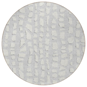 Homeroots 3' Artichoke Green And Ivory Abstract Washable Indoor Outdoor Area Rug For Stylish Spaces 8' Round Polyester 585102