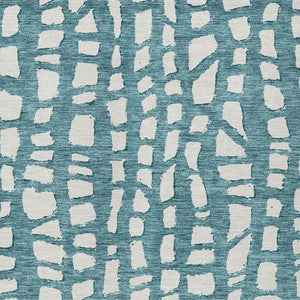 Homeroots 3' Artichoke Green And Ivory Abstract Washable Indoor Outdoor Area Rug For Stylish Spaces 9' X 12' Polyester 585110