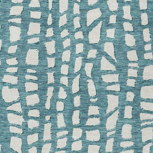 Homeroots 3' Artichoke Green And Ivory Abstract Washable Indoor Outdoor Area Rug For Stylish Spaces 10' X 14' Polyester 585111