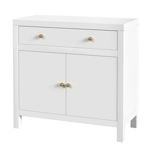 Butler Specialty Butler Nora Elegant Wood Accent Storage Cabinet With 1 Drawer And 2 Doors For Stylish Organization Smooth White Acacia Wood,Acacia Veneer,Mdf,Pine Wood,Metal 5851304-butler
