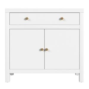 Butler Specialty Butler Nora Elegant Wood Accent Storage Cabinet With 1 Drawer And 2 Doors For Stylish Organization Smooth White Acacia Wood,Acacia Veneer,Mdf,Pine Wood,Metal 5851304-butler