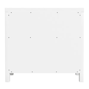 Butler Specialty Butler Nora Elegant Wood Accent Storage Cabinet With 1 Drawer And 2 Doors For Stylish Organization Smooth White Acacia Wood,Acacia Veneer,Mdf,Pine Wood,Metal 5851304-butler