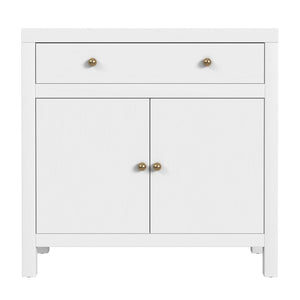 Butler Specialty Company Nora Elegant 31" Accent Storage Cabinet With 1 Drawer & 2 Doors For Style White Acacia Wood,Acacia Veneer,Mdf,Pine Wood,Metal 5851477-butler