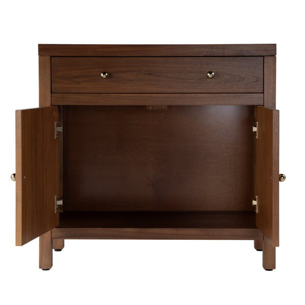 Butler Specialty Nora Elegant 54-inch Wood Storage Cabinet With 1 Drawer And 2 Doors For Stylish Home Organization Brown Acacia Wood,Acacia Veneer,Mdf,Pine Wood,Metal 5851489-butler