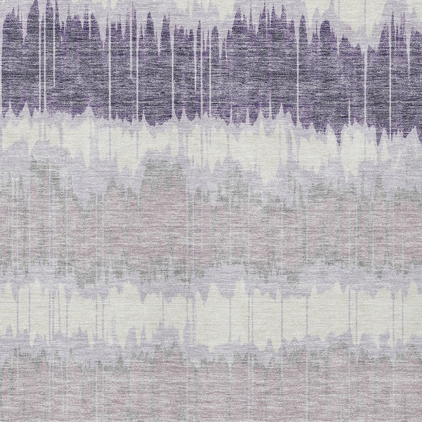 Homeroots 3' Artichoke Green And Ivory Striped Washable Area Rug - Perfect For Indoor And Outdoor Spaces! 3' X 5' Polyester 585148