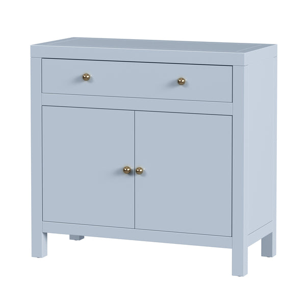 Butler Specialty Butler Nora 31" Light Blue Wood Accent Cabinet with 1 Drawer 2 Doors, Soft-Close Storage for Entryway 5851522
