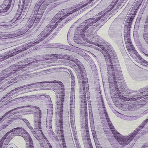 Homeroots 3' Artichoke Green And Ivory Abstract Washable Area Rug For Indoor And Outdoor Spaces, Durable Design 9' X 12' Polyester 585236