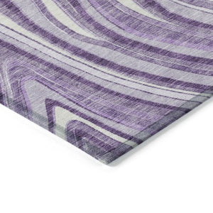 Homeroots 3' Artichoke Green And Ivory Abstract Washable Area Rug For Indoor And Outdoor Spaces, Durable Design 10' X 14' Polyester 585237