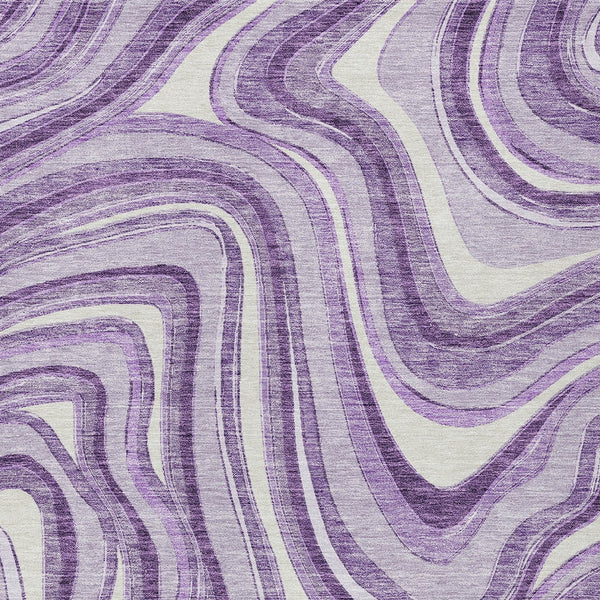 Homeroots 3' Artichoke Green And Ivory Abstract Washable Area Rug For Indoor And Outdoor Spaces, Durable Design 10' X 14' Polyester 585237