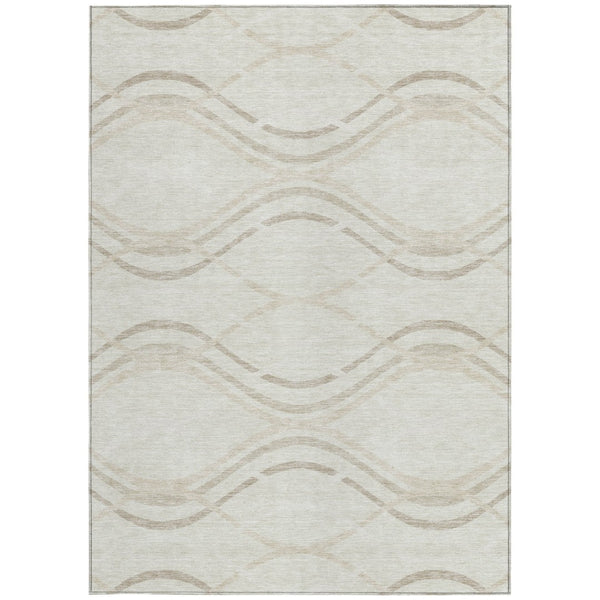 Homeroots 3' Black Gray Ivory Abstract Indoor Outdoor Area Rug - Stylish, Washable, And Durable For Any Space 3' X 5' Polyester 585262