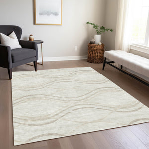 Homeroots 3' Black Gray Ivory Abstract Indoor Outdoor Area Rug - Stylish, Washable, And Durable For Any Space 3' X 5' Polyester 585262