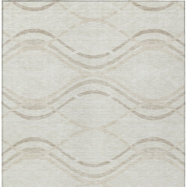 Homeroots 3' Black Gray Ivory Abstract Indoor Outdoor Area Rug - Stylish, Washable, And Durable For Any Space 5' X 8' Polyester 585263