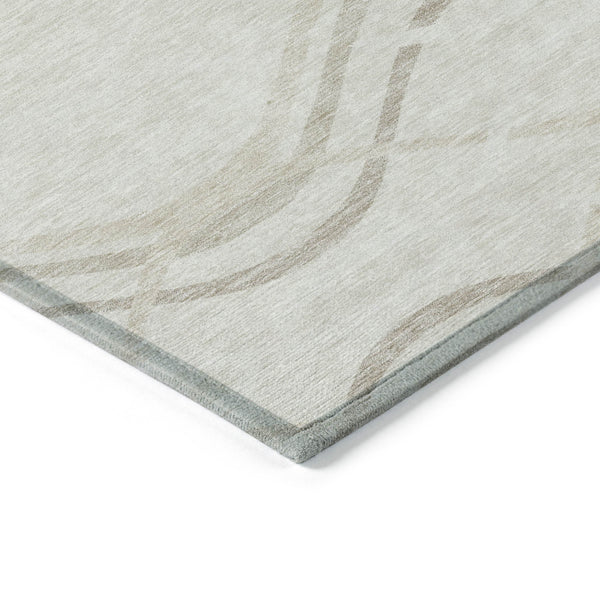 Homeroots 3' Black Gray Ivory Abstract Indoor Outdoor Area Rug - Stylish, Washable, And Durable For Any Space 5' X 8' Polyester 585263