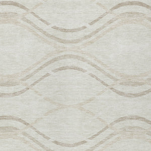 Homeroots 3' Black Gray Ivory Abstract Indoor Outdoor Area Rug - Stylish, Washable, And Durable For Any Space 8' X 10' Polyester 585265