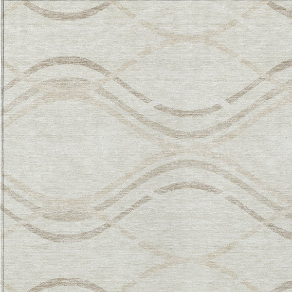 Homeroots 3' Black Gray Ivory Abstract Indoor Outdoor Area Rug - Stylish, Washable, And Durable For Any Space 10' X 14' Polyester 585267