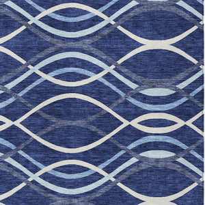 Homeroots 3' Black Gray Ivory Abstract Indoor Outdoor Area Rug - Stylish, Washable, And Durable For Any Space 3' X 5' Polyester 585268