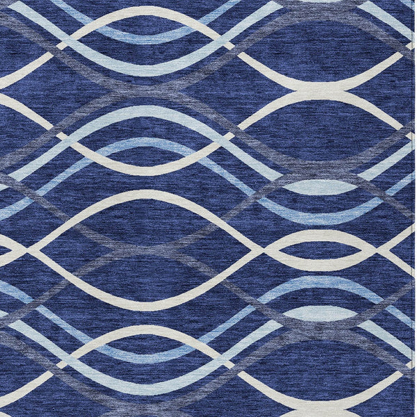 Homeroots 3' Black Gray Ivory Abstract Indoor Outdoor Area Rug - Stylish, Washable, And Durable For Any Space 3' X 5' Polyester 585268