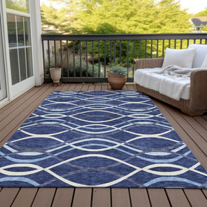 Homeroots 3' Black Gray Ivory Abstract Indoor Outdoor Area Rug - Stylish, Washable, And Durable For Any Space 10' X 14' Polyester 585273
