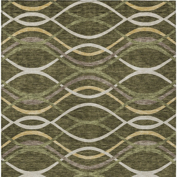 Homeroots 3' Black Gray Ivory Abstract Indoor Outdoor Area Rug - Stylish, Washable, And Durable For Any Space 3' X 5' Polyester 585274