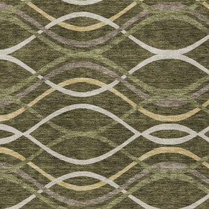 Homeroots 3' Black Gray Ivory Abstract Indoor Outdoor Area Rug - Stylish, Washable, And Durable For Any Space 5' X 8' Polyester 585275