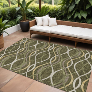 Homeroots 3' Black Gray Ivory Abstract Indoor Outdoor Area Rug - Stylish, Washable, And Durable For Any Space 8' X 10' Polyester 585277