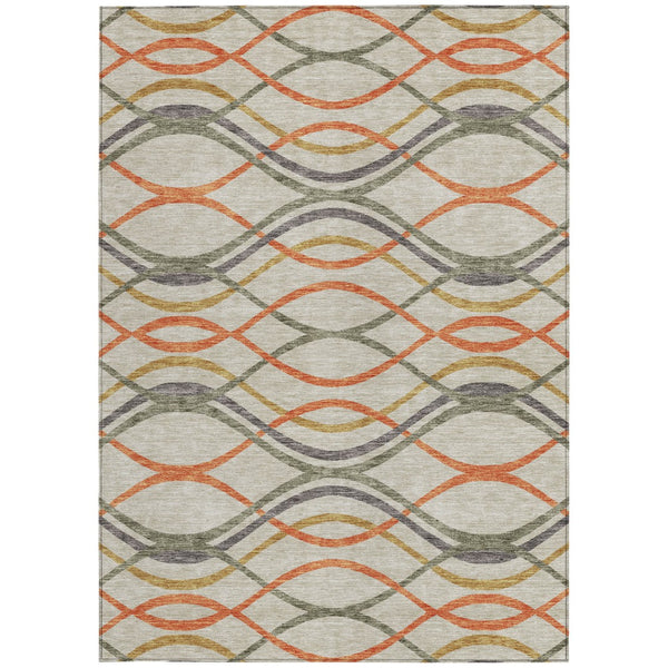 Homeroots 3' Black Gray Ivory Abstract Indoor Outdoor Area Rug - Stylish, Washable, And Durable For Any Space 3' X 5' Polyester 585280