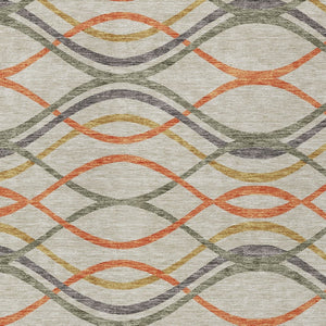 Homeroots 3' Black Gray Ivory Abstract Indoor Outdoor Area Rug - Stylish, Washable, And Durable For Any Space 5' X 8' Polyester 585281