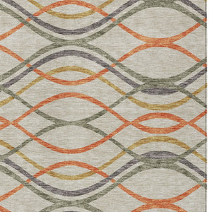 Homeroots 3' Black Gray Ivory Abstract Indoor Outdoor Area Rug - Stylish, Washable, And Durable For Any Space 9' X 12' Polyester 585284