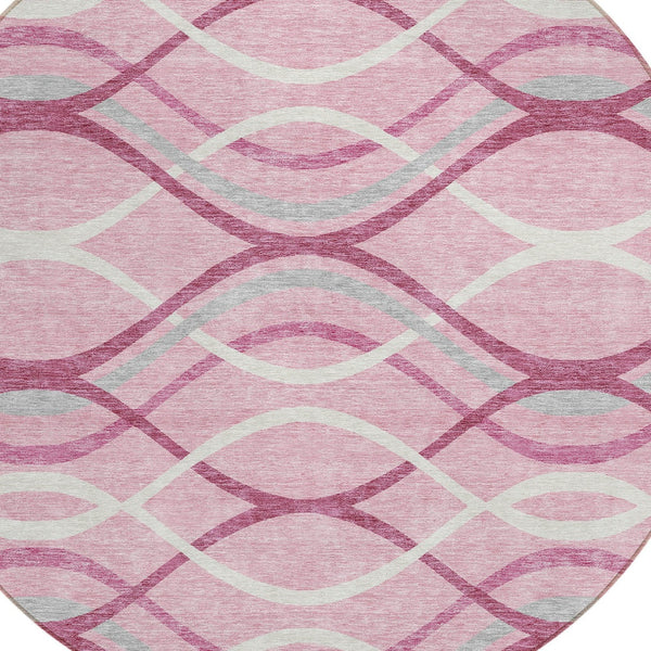 Homeroots 3' Black Gray Ivory Abstract Indoor Outdoor Area Rug - Stylish, Washable, And Durable For Any Space 8' Round Polyester 585294