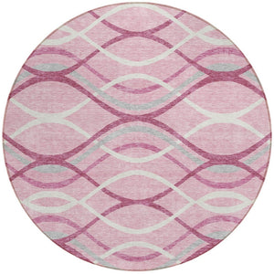 Homeroots 3' Black Gray Ivory Abstract Indoor Outdoor Area Rug - Stylish, Washable, And Durable For Any Space 8' Round Polyester 585294