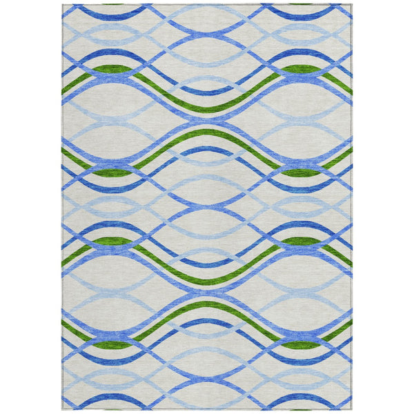 Homeroots 3' Black Gray Ivory Abstract Indoor Outdoor Area Rug - Stylish, Washable, And Durable For Any Space 3' X 5' Polyester 585298