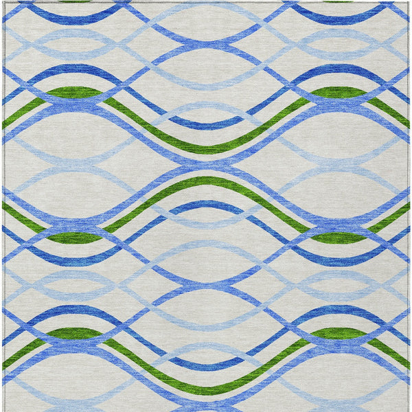 Homeroots 3' Black Gray Ivory Abstract Indoor Outdoor Area Rug - Stylish, Washable, And Durable For Any Space 3' X 5' Polyester 585298