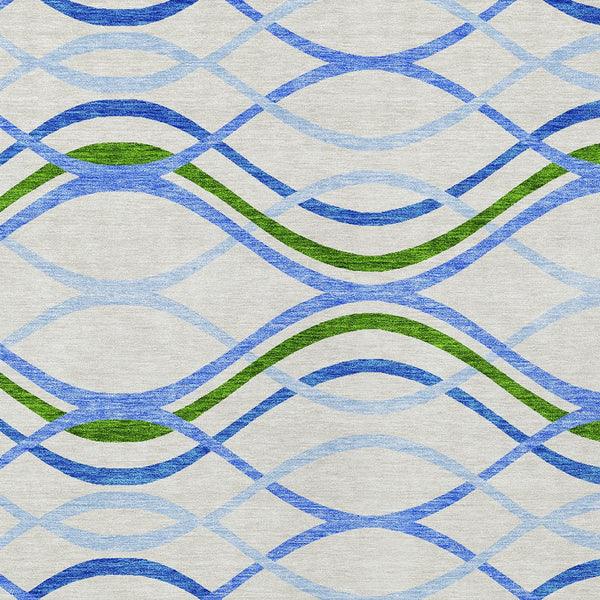 Homeroots 3' Black Gray Ivory Abstract Indoor Outdoor Area Rug - Stylish, Washable, And Durable For Any Space 9' X 12' Polyester 585302