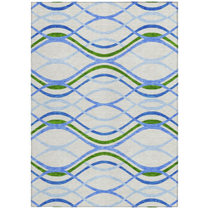 Homeroots 3' Black Gray Ivory Abstract Indoor Outdoor Area Rug - Stylish, Washable, And Durable For Any Space 10' X 14' Polyester 585303