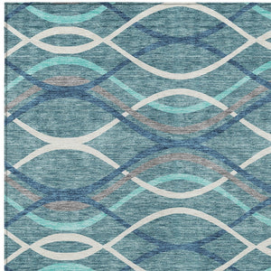 Homeroots 3' Black Gray Ivory Abstract Indoor Outdoor Area Rug - Stylish, Washable, And Durable For Any Space 3' X 5' Polyester 585304