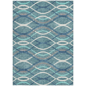 Homeroots 3' Black Gray Ivory Abstract Indoor Outdoor Area Rug - Stylish, Washable, And Durable For Any Space 5' X 8' Polyester 585305
