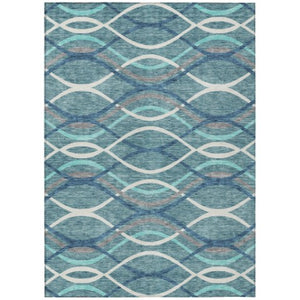 Homeroots 3' Black Gray Ivory Abstract Indoor Outdoor Area Rug - Stylish, Washable, And Durable For Any Space 8' X 10' Polyester 585307