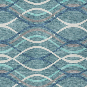 Homeroots 3' Black Gray Ivory Abstract Indoor Outdoor Area Rug - Stylish, Washable, And Durable For Any Space 8' X 10' Polyester 585307