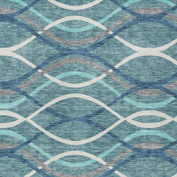 Homeroots 3' Black Gray Ivory Abstract Indoor Outdoor Area Rug - Stylish, Washable, And Durable For Any Space 8' X 10' Polyester 585307