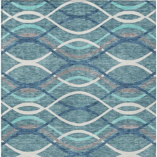 Homeroots 3' Black Gray Ivory Abstract Indoor Outdoor Area Rug - Stylish, Washable, And Durable For Any Space 9' X 12' Polyester 585308