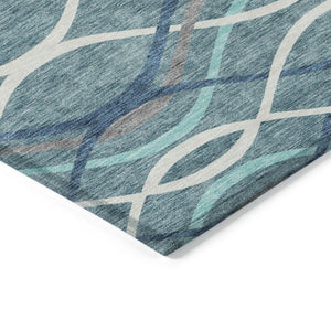 Homeroots 3' Black Gray Ivory Abstract Indoor Outdoor Area Rug - Stylish, Washable, And Durable For Any Space 9' X 12' Polyester 585308