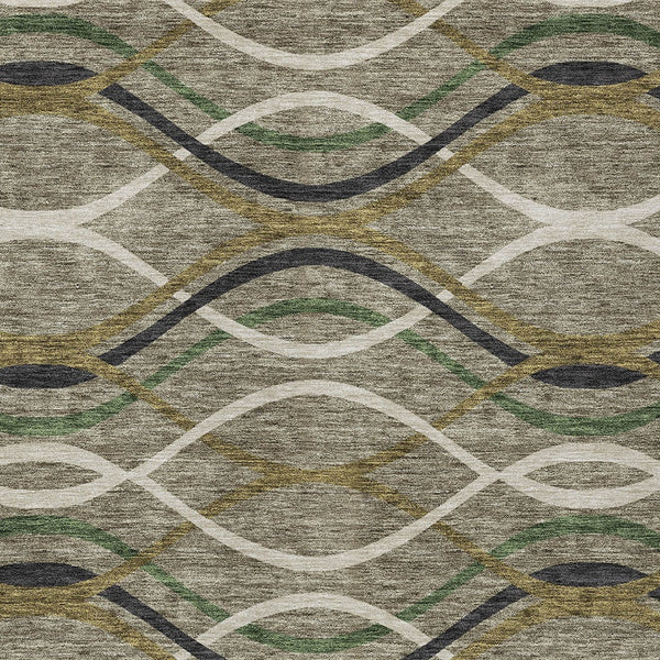 Homeroots 3' Black Gray Ivory Abstract Indoor Outdoor Area Rug - Stylish, Washable, And Durable For Any Space 3' X 5' Polyester 585310