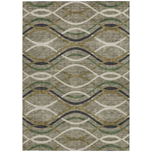 Homeroots 3' Black Gray Ivory Abstract Indoor Outdoor Area Rug - Stylish, Washable, And Durable For Any Space 10' X 14' Polyester 585315
