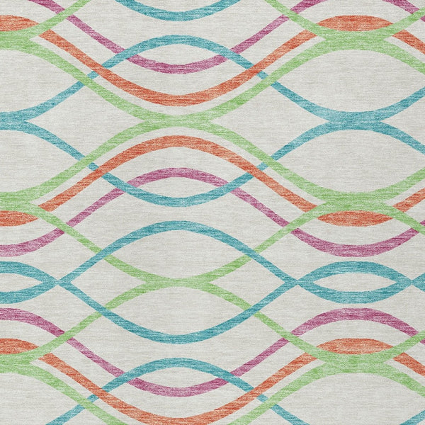 Homeroots 3' Black Gray Ivory Abstract Indoor Outdoor Area Rug - Stylish, Washable, And Durable For Any Space 3' X 5' Polyester 585316