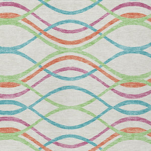 Homeroots 3' Black Gray Ivory Abstract Indoor Outdoor Area Rug - Stylish, Washable, And Durable For Any Space 5' X 8' Polyester 585317