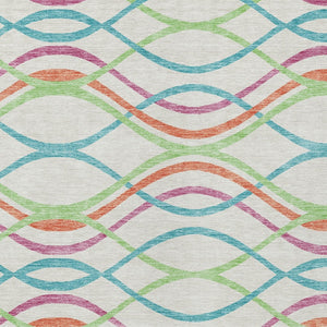 Homeroots 3' Black Gray Ivory Abstract Indoor Outdoor Area Rug - Stylish, Washable, And Durable For Any Space 9' X 12' Polyester 585320