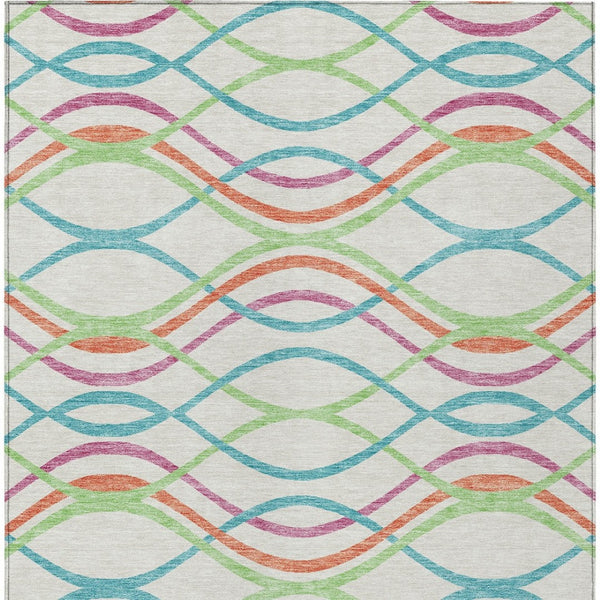 Homeroots 3' Black Gray Ivory Abstract Indoor Outdoor Area Rug - Stylish, Washable, And Durable For Any Space 10' X 14' Polyester 585321