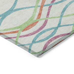 Homeroots 3' Black Gray Ivory Abstract Indoor Outdoor Area Rug - Stylish, Washable, And Durable For Any Space 10' X 14' Polyester 585321