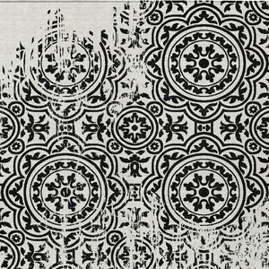 Homeroots 3' Artichoke Green Medallion Rug – Stylish, Washable, Indoor/Outdoor Comfort For Any Space 10' X 14' Polyester 585333